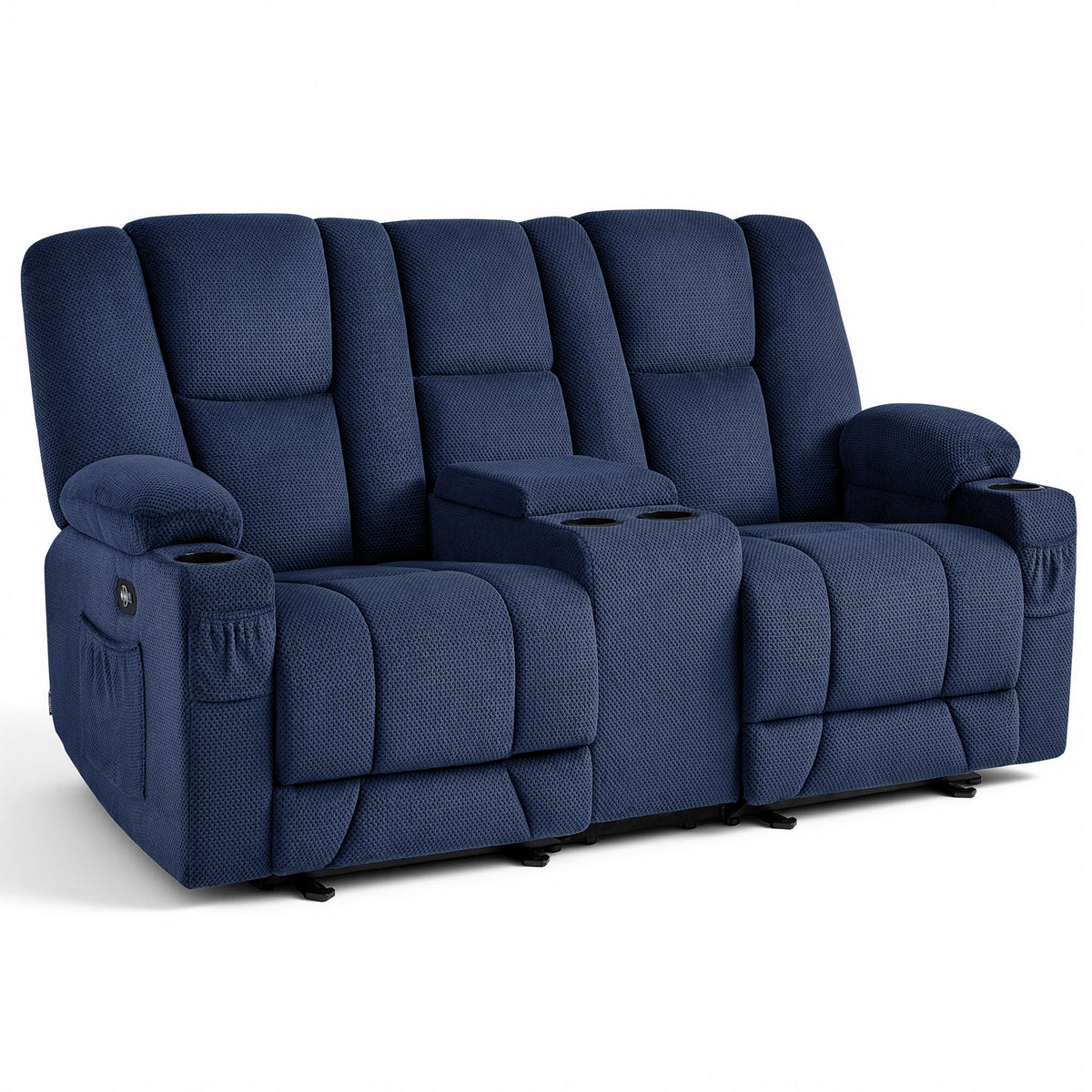 75 in Reclining Loveseat Recliner with Storage Console 6034M2