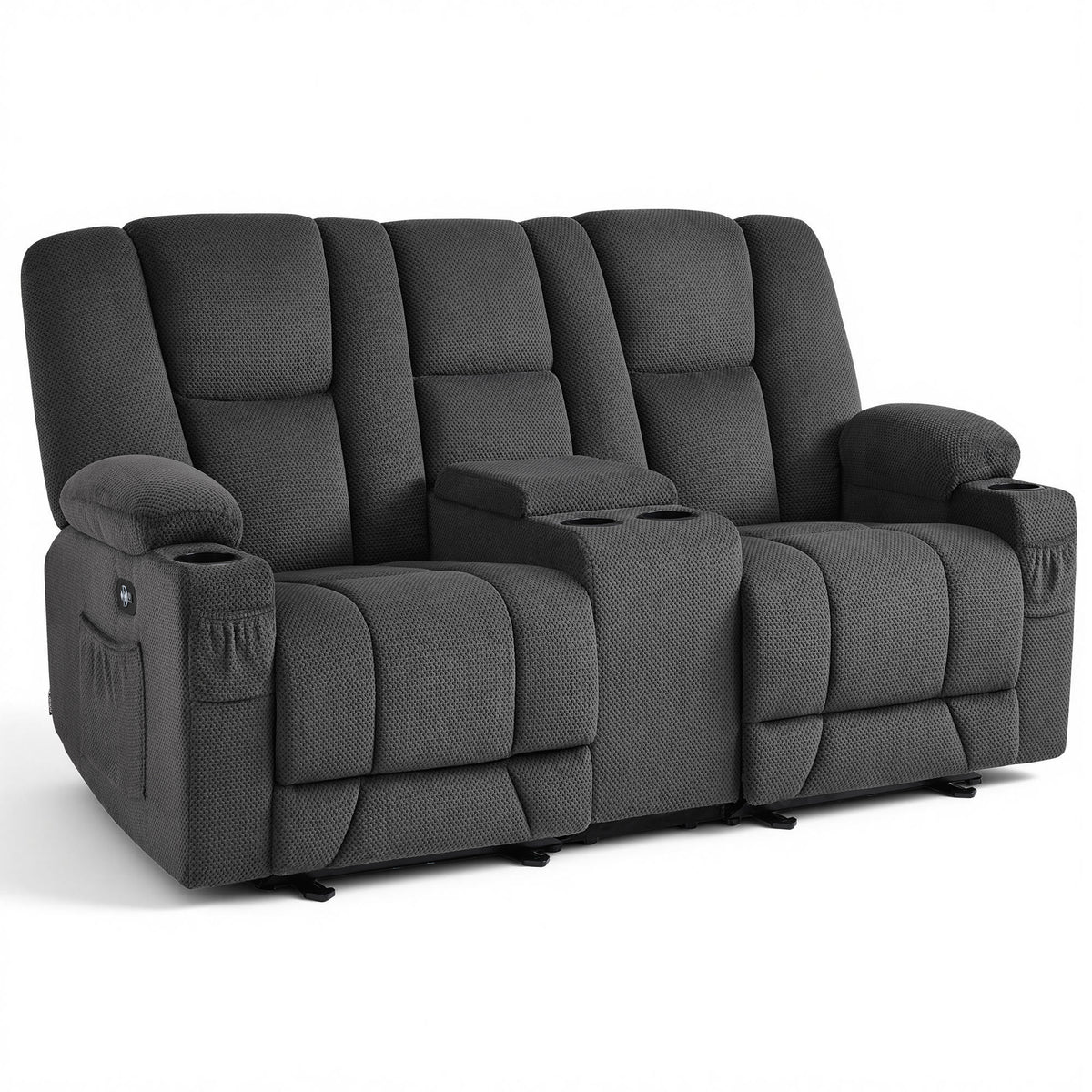 75 in Reclining Loveseat Recliner with Storage Console 6034M2