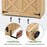 MCombo Wood Sheds & Outdoor Storage , Garden Tool Shed with Lock, Wooden Outdoor Storage Cabinet with Double Doors for Patio 1628 & 1933