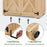 MCombo Wood Sheds & Outdoor Storage , Garden Tool Shed with Lock, Wooden Outdoor Storage Cabinet with Double Doors for Patio 1628