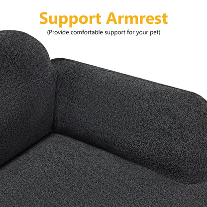 Lovupet Dog Sofa Couch for Medium Breed, Soft Full Foam Dog Couch Bed with Anti-Slip Bottom, PS695