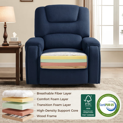 4-Motor Power Lift Recliner with Power Lumbar & Headrest R7558