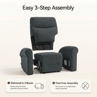 Power Wall Hugger Recliner Chair, Fabric/Faux Leather PR630 PR520