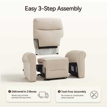 Power Wall Hugger Recliner Chair, Fabric/Faux Leather PR630 PR520