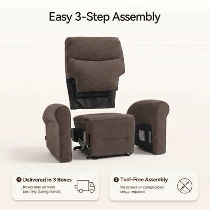 Power Wall Hugger Recliner Chair, Fabric/Faux Leather PR630 PR520