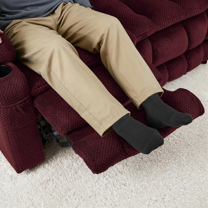 Power Reclining Loveseat with Heat and Massage, Fabric 6314|6316M3