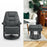 MCombo Swivel Glider Recliner with Ottoman, Reclining Chair with Adjustable Back, Faux leather Upholstered lounge Chair for Living Room Bedroom 4800