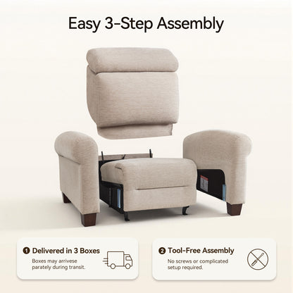 Wall Hugger Power Recliner Chair for Small Spaces, RV & Living Room HL164