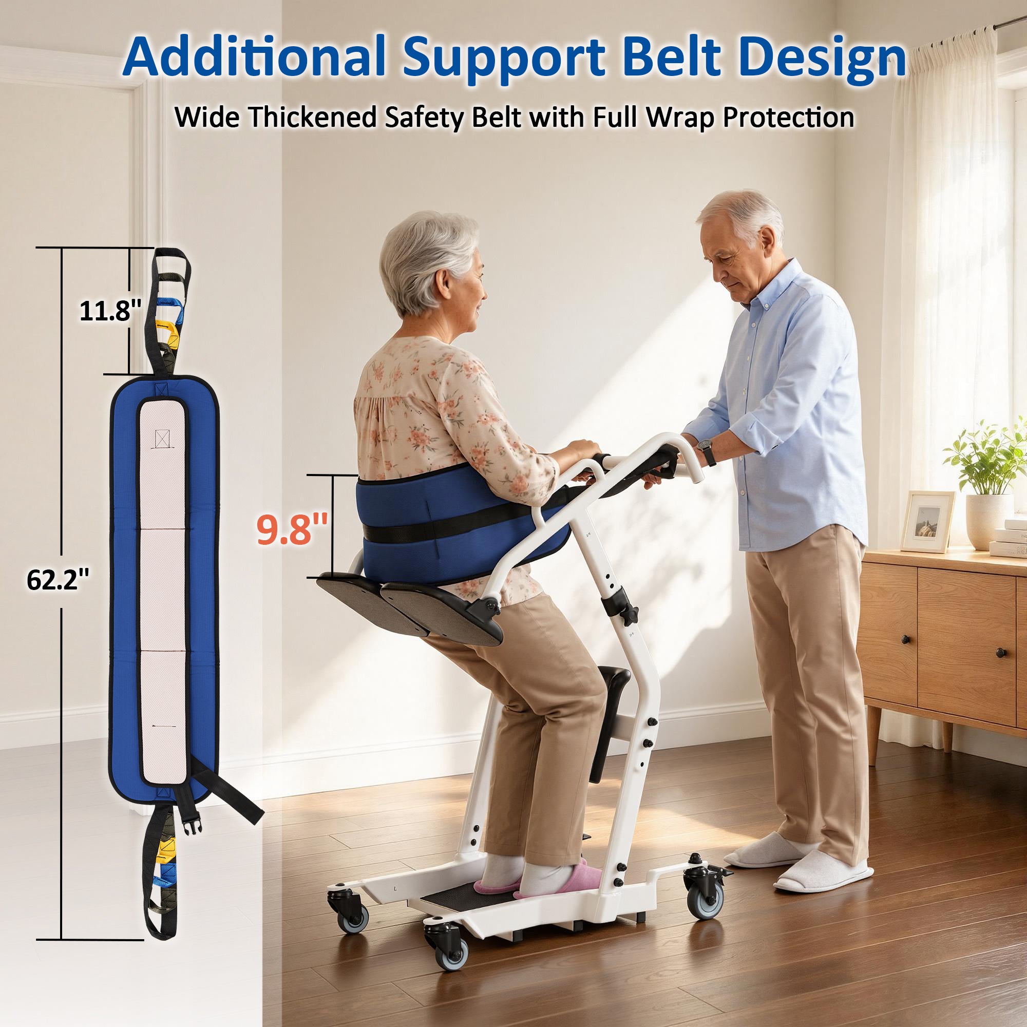 Sit to Stand Assist Lift for Elderly, 400lbs Capacity, STA477
