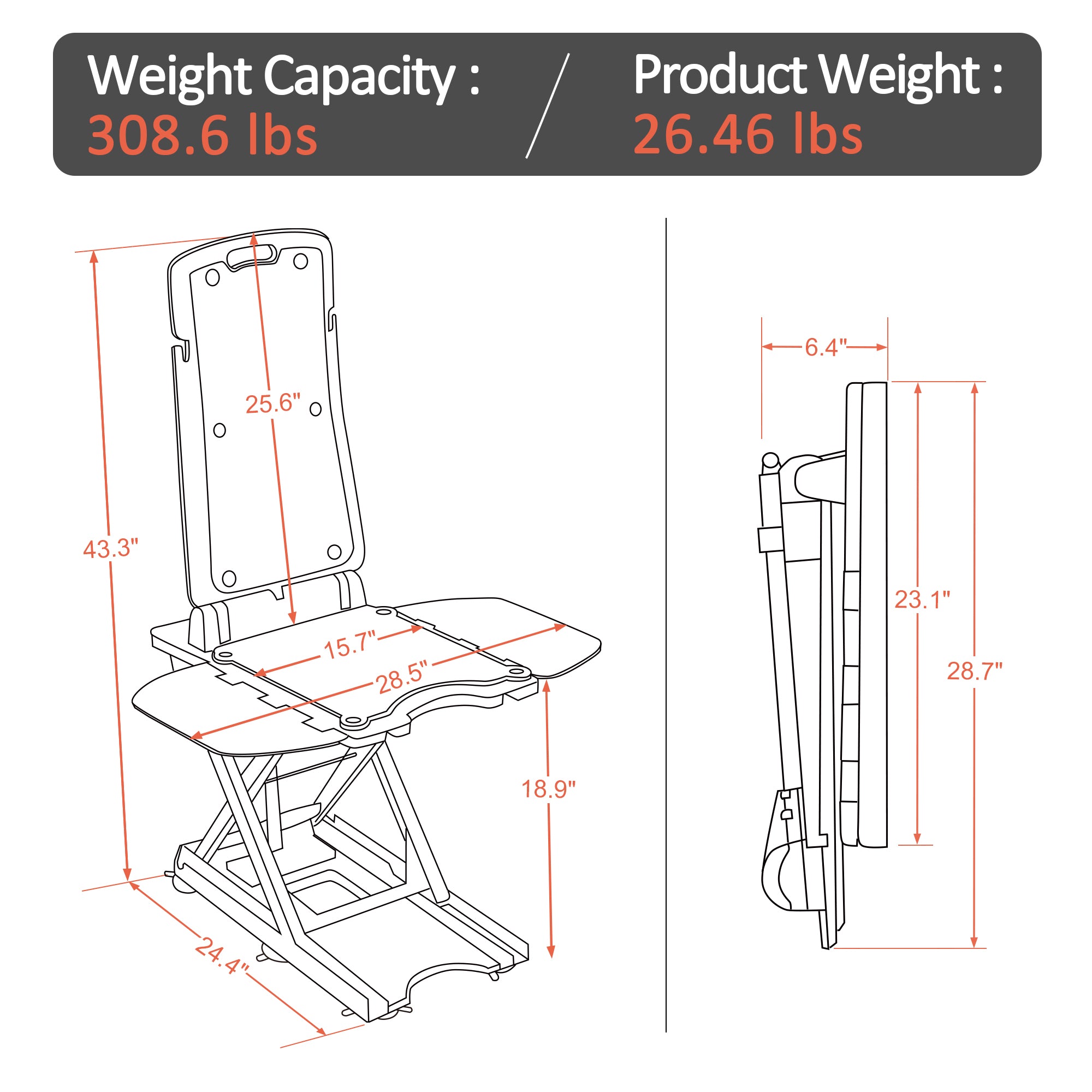 Electric Bath Lift Chair, BA226BU
