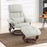 MCombo Swivel Recliner with Ottoman, Reclining Chair with Massage, Chenille Lounge Chair for Living Room Bedroom 4441