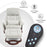 MCombo Swivel Recliner with Ottoman, Reclining Chair with Massage, Chenille Lounge Chair for Living Room Bedroom 4441