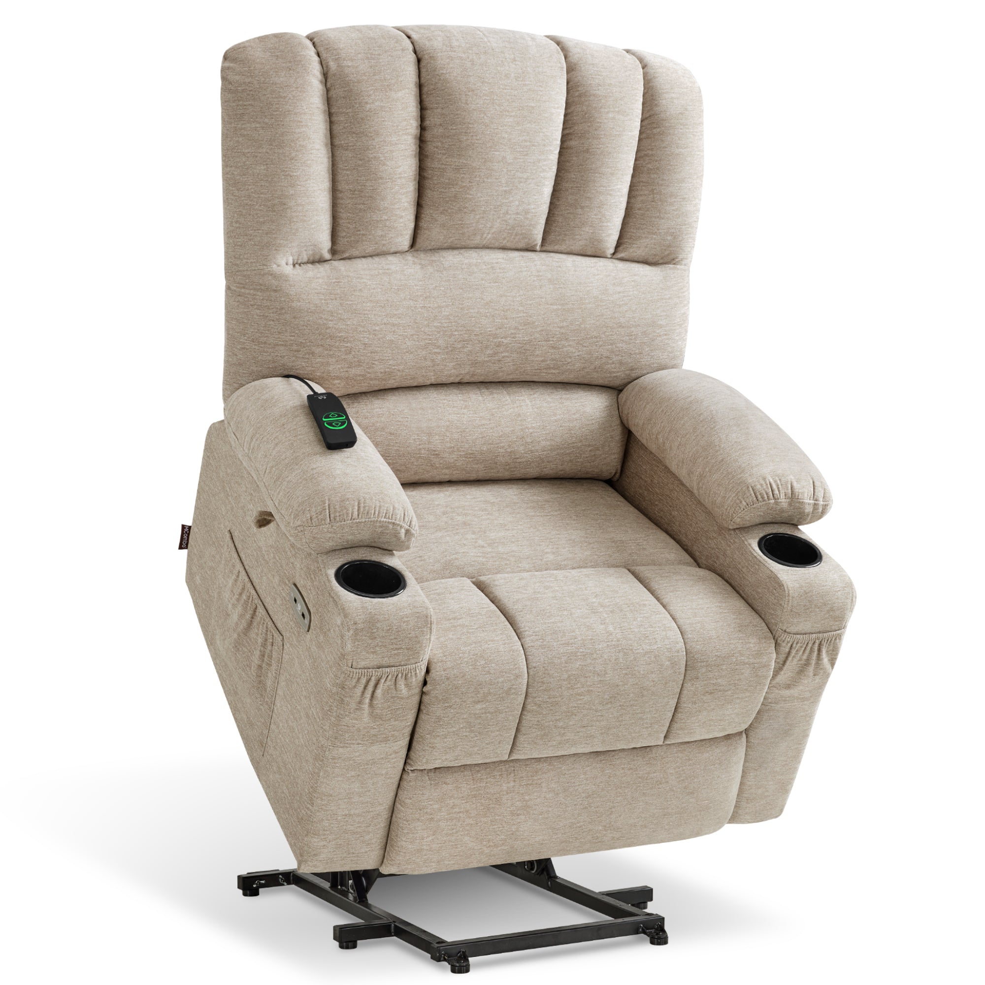 Power Lift Recliner Chair, Massage and Heat, Fabric 7095|7099|R7092|R7096