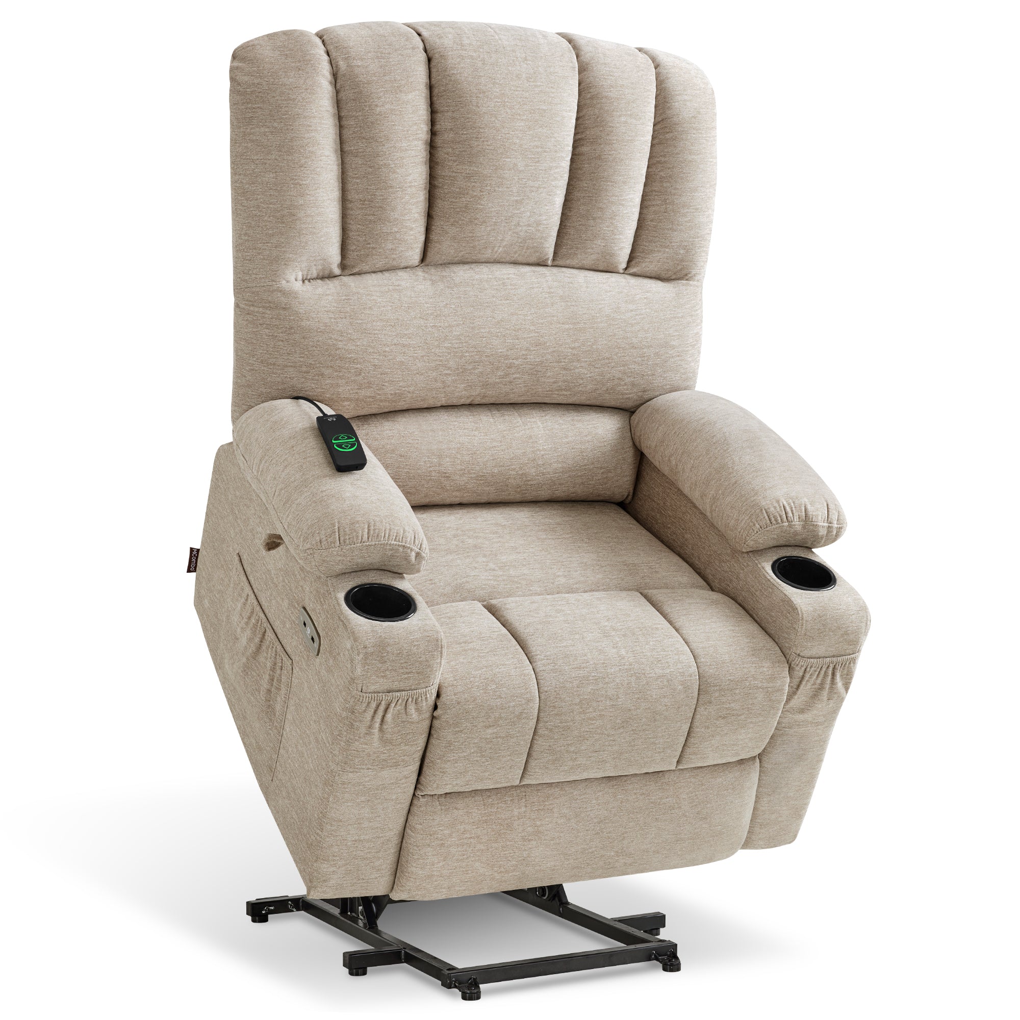 Power Lift Recliner Chair, Massage and Heat, Fabric 7095|7099|R7092|R7096