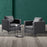 Mcombo Modern Accent Chair, Club Armchair with Metal Legs, Faux Leather Single Sofa Chairs for Living Room Bedroom Office LW654