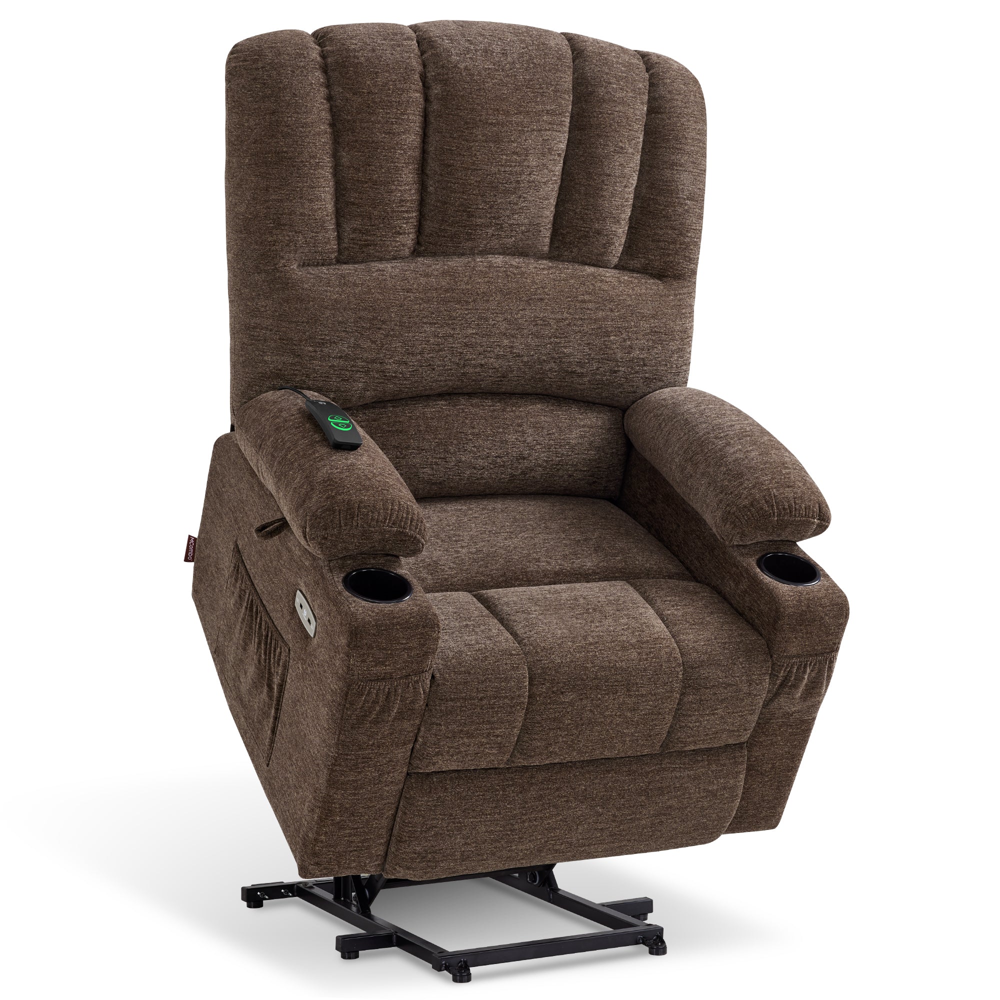 Power Lift Recliner Chair, Massage and Heat, Fabric 7095|7099|R7092|R7096
