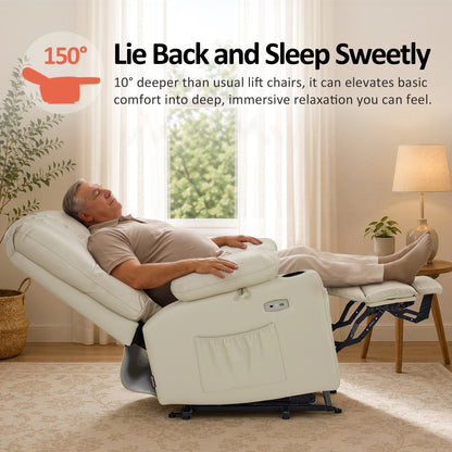 Power Lift Recliner Chair, Massage and Heat, Faux Leather 7095|7099|R7092|R7096