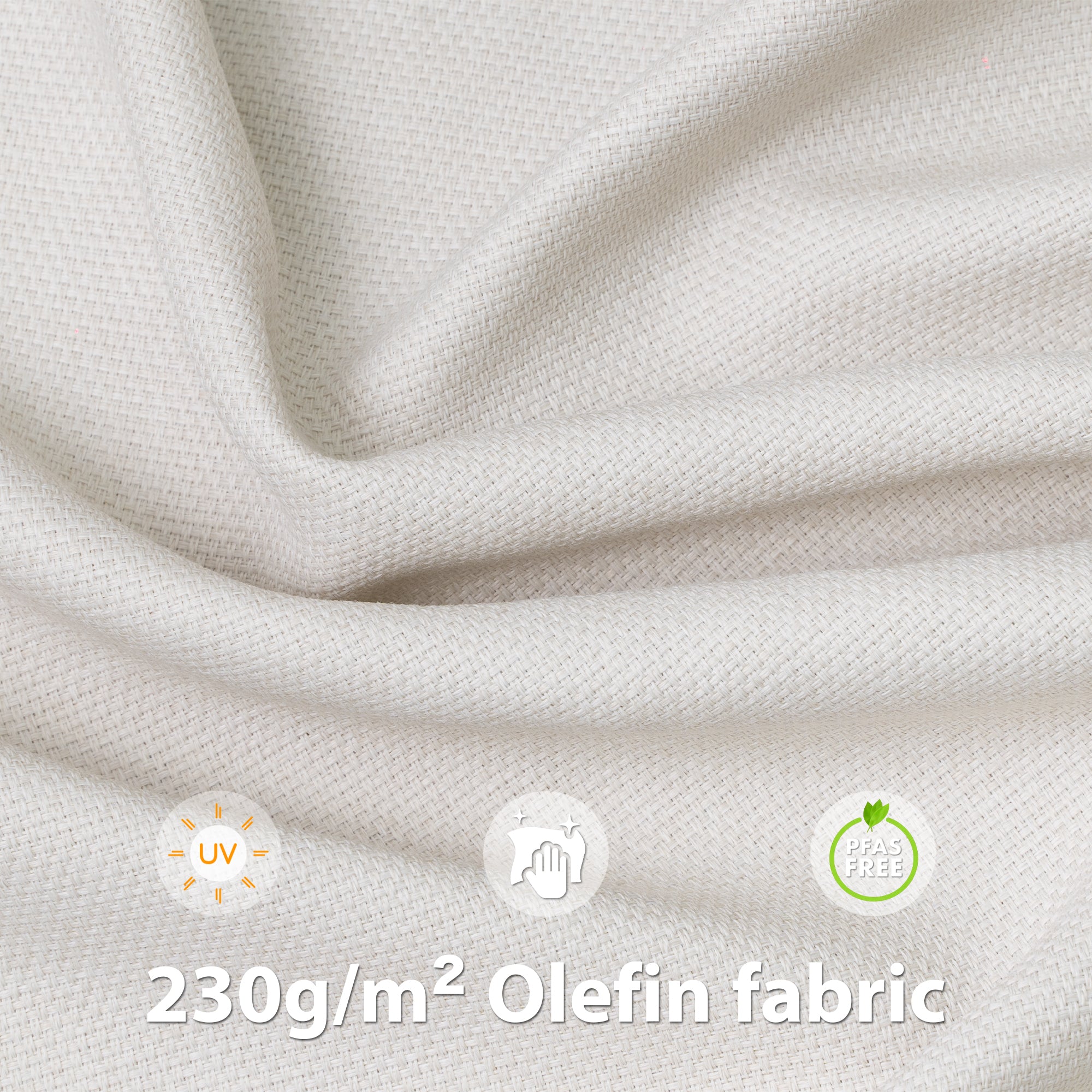 Patio Rattan Chair, Outdoor Wicker Furniture with 7.9″ Thickened Cushions and Acacia Wood Frame for Backyard, Deck, Indoor OF105