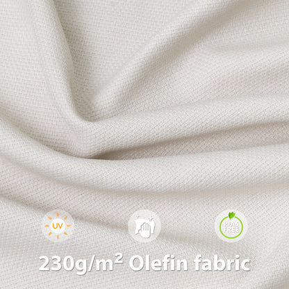 Patio Rattan Chair, Outdoor Wicker Furniture with 7.9″ Thickened Cushions and Acacia Wood Frame for Backyard, Deck, Indoor OF105