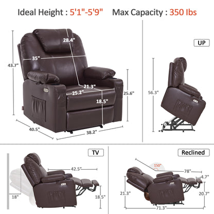 Power Lift Recliner for Elderly, Faux Leather 7040|7516|7141|R7045|R7510|R7042