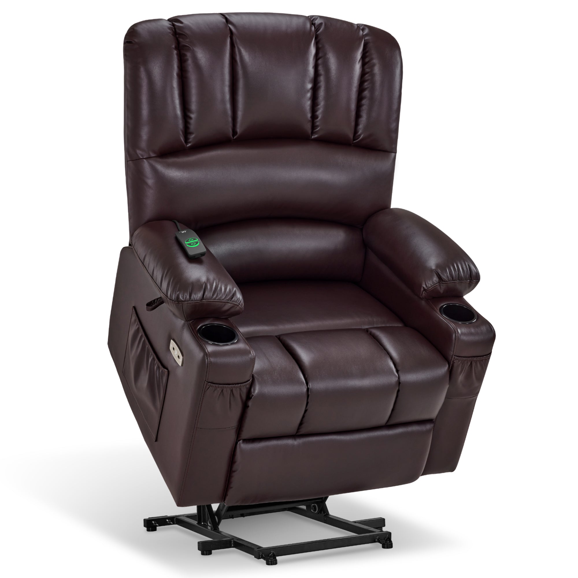 Power Lift Recliner Chair for Elderly, Massage and Heat, Faux Leather 7095|7099|R7092|R7096