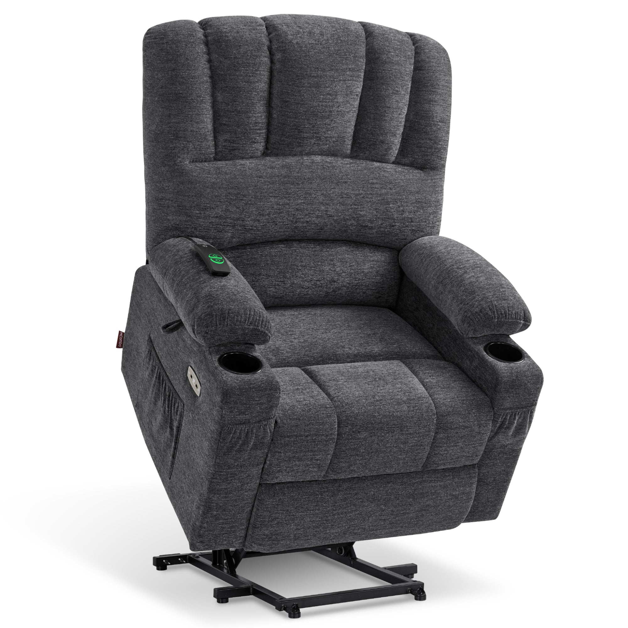 Power Lift Recliner Chair, Massage and Heat, Fabric 7095|7099|R7092|R7096
