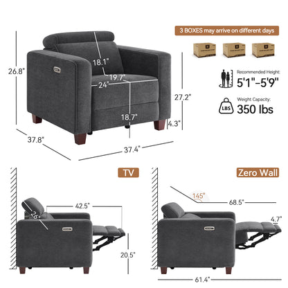 High Leg Power Recliner Chair, HL128