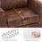 MCombo Modern Accent Chair, Faux Leather Upholstered Lounge Armchair, Single Sofa Chairs for Living Room Office 4629