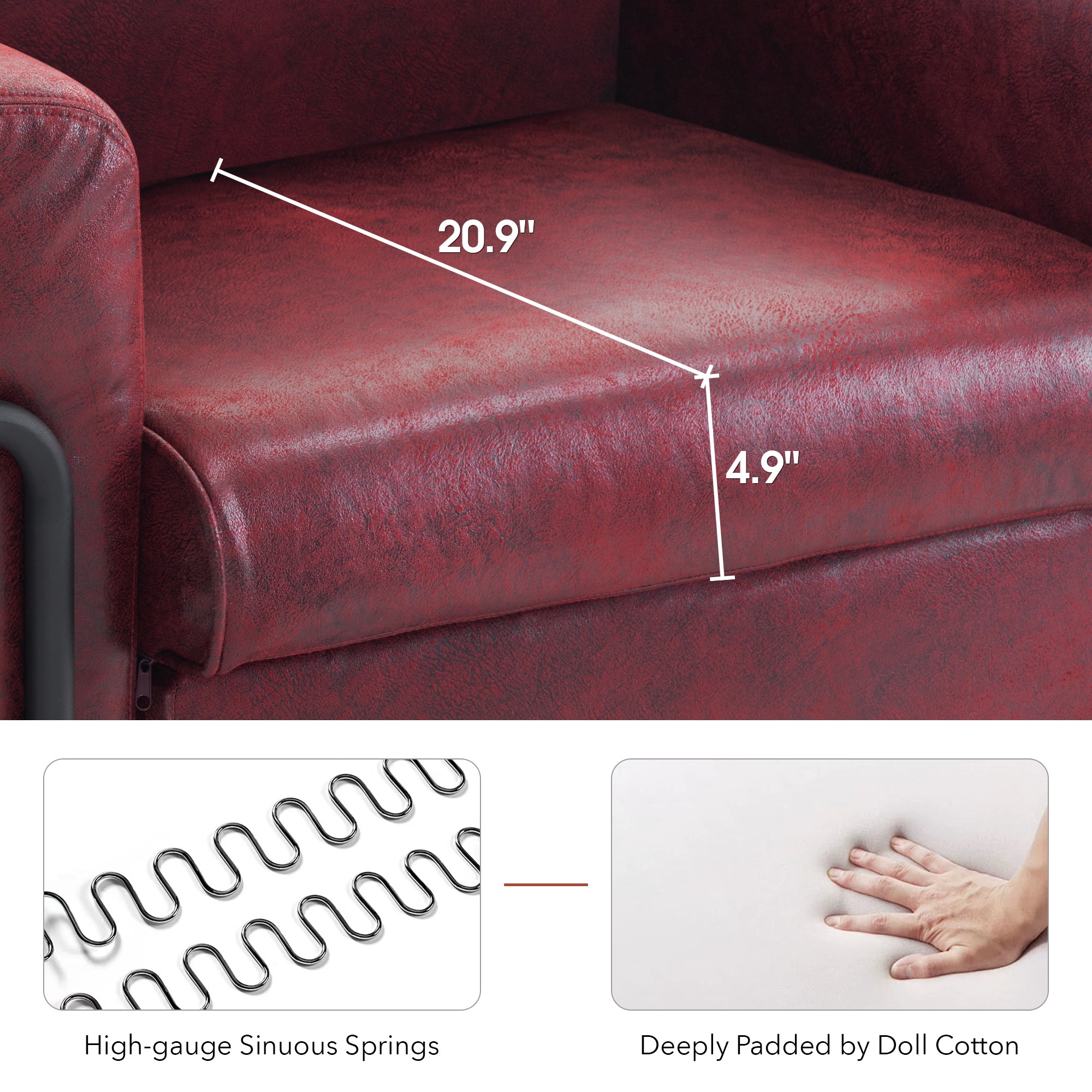 Stationary Accent Chair, Fabric HQ506