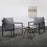 MCombo Modern Accent Chairs, Armchair with Upholstered Cushion, Faux Leather Lounge Chairs for Living Room Bedroom HQ304