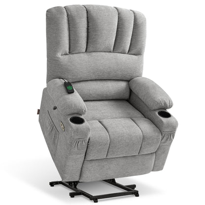 Power Lift Recliner Chair, Massage and Heat, Fabric 7095|7099|R7092|R7096