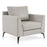 MCombo Modern Accent Chair, Faux Leather Upholstered Lounge Armchair, Single Sofa Chairs for Living Room Office 4629