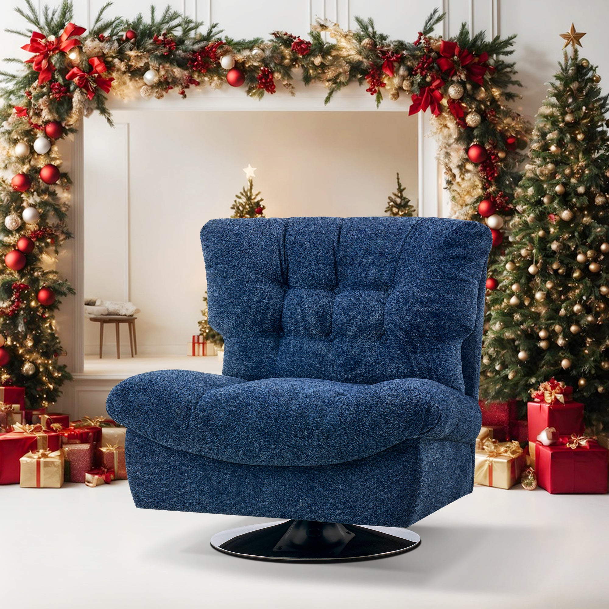 Swivel Accent Chair, Fabric LW753