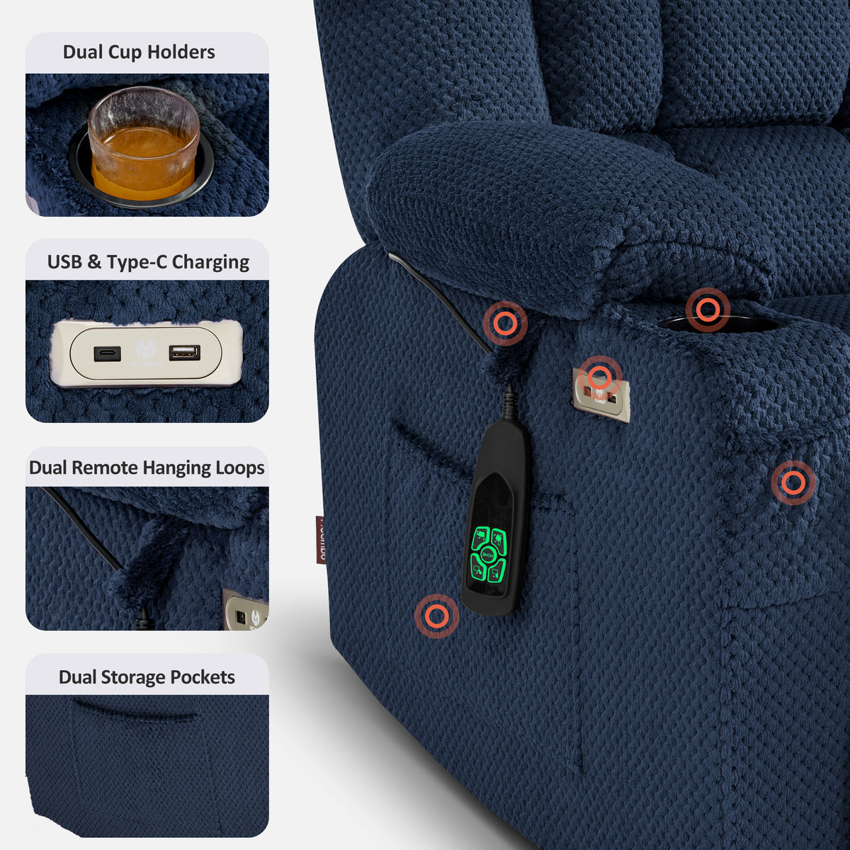 Dual Motor Fabric Power Lift Recliner, 7890|7893|7896|R7897|R7891|R7894