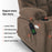Mcombo Power Lift Recliner Chair Sofa for Elderly, 3 Positions, 2 Side Pockets and Cup Holders, USB Ports, Fabric 7286