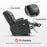 MCombo Large Dual Motor Power Lift Recliner Chair with Massage and Dual Heating, Adjustable Headrest for Big and Tall Elderly People, Breathable Leather 7634