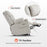 MCombo Large Dual Motor Power Lift Recliner Chair with Massage and Dual Heating, Adjustable Headrest for Big and Tall Elderly People, Faux Leather 7634