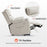 MCombo Lay Flat Dual Motor Power Lift Recliner Chair Sofa with Heat and Massage, Adjustable Headrest for Elderly People, Infinite Position, Faux Leather 7661