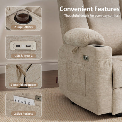 Power Lift Recliner with Airbag Massage for Eldery 7507
