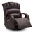 MCombo Power Swivel Glider Rocker Recliner with Adjustable Headrest for Nursery, Breathable Leather PR616