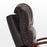 MCombo Power Swivel Glider Rocker Recliner with Adjustable Headrest for Nursery, Breathable Leather PR616
