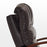 MCombo Power Swivel Glider Rocker Recliner with Adjustable Headrest for Nursery, Faux Leather PR616