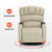 MCombo Power Swivel Glider Rocker Recliner with Adjustable Headrest for Nursery, Breathable Leather PR616