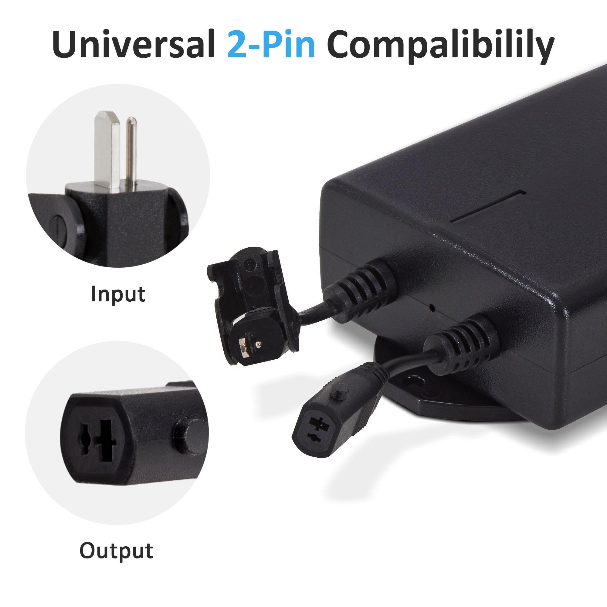 Universal Battery Pack - Fits 2-Pin Connection, BT1800