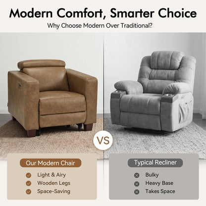 Zero Wall Hugger Power Recliner with Power Headrest, HL128