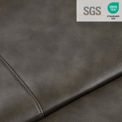 MCombo 62.6'' RV Recliner Loveseat Sofa with Console, Zero Wall Hugger Power Loveseat Recliner with USB Charge Ports, Outlet, for RVs, Living Rooms PR781