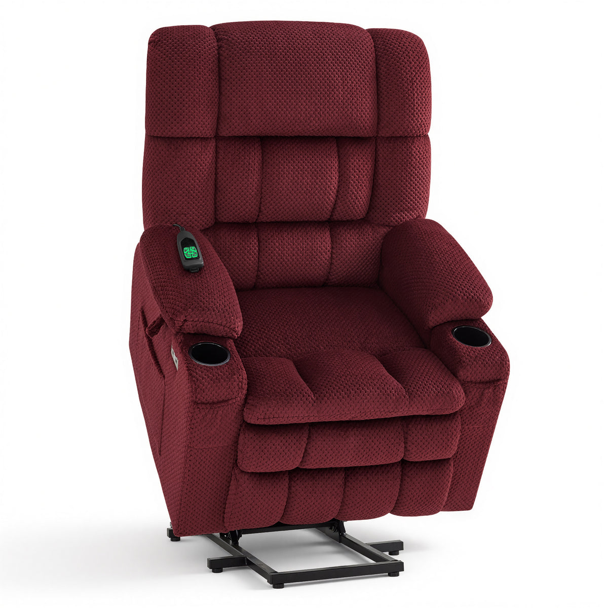 Dual Motor Power Lift Recliner Chair for Elderly, Massage and Heat, Lay Flat for Sleeping, Fabric 7890|7893|7896|R7897|R7891|R7894