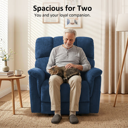 Dual Motor Power Lift Recliner Chair,  Massage and Lumbar&seat Heating, Fabric R7166