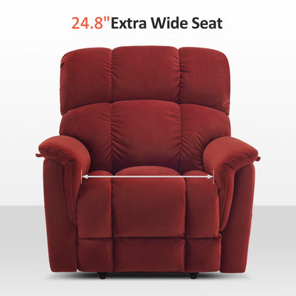 Power Lift Recliner Chair for Elderly, Dual Motor, Massage and Heat, Fabric R7166