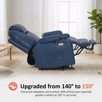 Power Lift Recliner Chair for Elderly, Massage and Heat, Faux Leather 7040|7516|7141|R7045|R7510|R7042